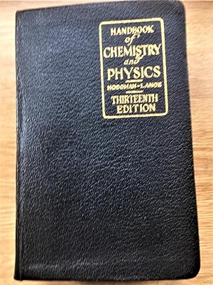 HANDBOOK OF CHEMISTRY AND PHYSICS A Ready-Reference Pocket Book of Chemical and Physical Data . c...