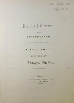 Seller image for Marche Militaire, for Two Performers on the Piano Forte for sale by Austin Sherlaw-Johnson, Secondhand Music