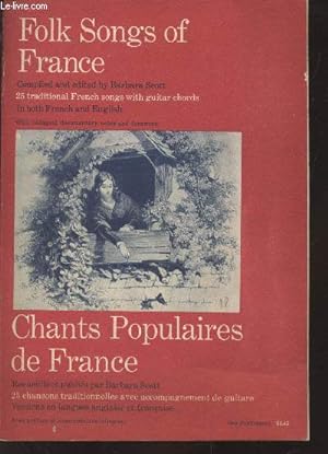 Image du vendeur pour Chants populaires de France : 25 chansons traditionnelles avec accompagnement de guitare - Versions en langues anglaise et franaise mis en vente par Le-Livre