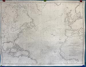 Seller image for Chart of the North Atlantic Ocean from the Equator to 65 North Latitude According to the Latest Surveys and Observations for sale by Sandra L. Hoekstra Bookseller