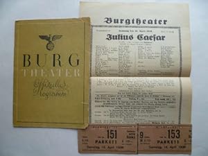 Burgtheater Wien. Offizielles Programm.