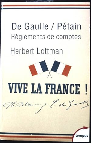 Seller image for De Gaulle/Ptain - Rglements de comptes (Tempus) for sale by books4less (Versandantiquariat Petra Gros GmbH & Co. KG)