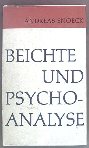 Imagen del vendedor de Beichte und Psychoanalyse. a la venta por books4less (Versandantiquariat Petra Gros GmbH & Co. KG)