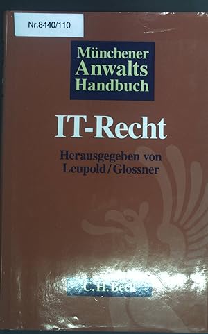 Seller image for Mnchener Anwalts-Handbuch IT-Recht. for sale by books4less (Versandantiquariat Petra Gros GmbH & Co. KG)