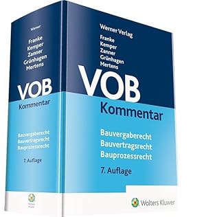 VOB Kommentar - Bauvergaberecht - Bauvertragsrecht - Bauprozessrecht