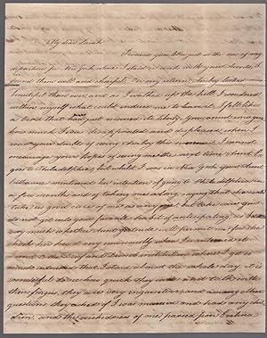 Bild des Verkufers fr Autograph Letter Signed "Cate" from Amboy, New Jersey to Miss Sarah Meredith in Philadelphia. Circa 1820 zum Verkauf von Between the Covers-Rare Books, Inc. ABAA