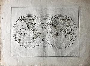 Mappamonde en deux Hèmisphères