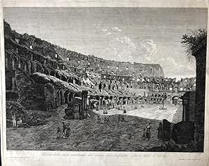 Veduta della parte Meridionale dell'interno dell'Anfiteatro Flavio detto Colosseo