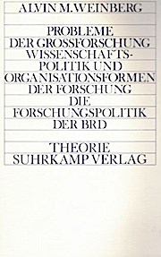 Bild des Verkufers fr Probleme Der Grossforschung. Wissenschaftspolitik Und Organisationsformen Der Forschung . Die Forschungspolitik Der BRD zum Verkauf von Versandbuchhandlung Kisch & Co.