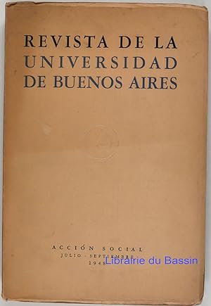 Imagen del vendedor de Revista de la universidad de Buenos Aires a la venta por Librairie du Bassin