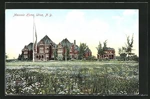 Ansichtskarte Utica, NY, Masonic Home, Freimaurer