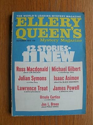 Seller image for Ellery Queen's Mystery Magazine October 1972 for sale by Scene of the Crime, ABAC, IOBA