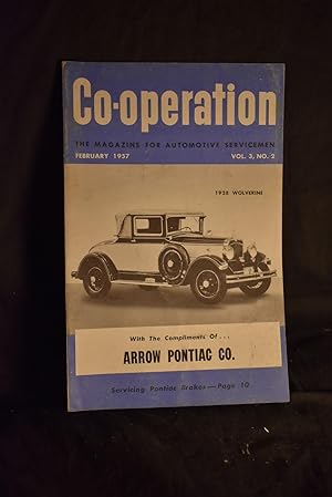 Image du vendeur pour Pontiac Cooperaion February 1957 mis en vente par History Bound LLC