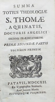 Summa totius theologiae S. Thomae Aquinatis. Vol. I, primae secundae partis