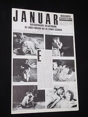 Bild des Verkufers fr Dsseldorfer Schauspielhaus, Spielzeit 1987/88, Januar 1988 [Theaterzeitung]. Titelthema: Deutschsprachige Erstauffhrung "Als junges Mdchen hab ich stndig geschrien" von Sharman MacDonald zum Verkauf von Fast alles Theater! Antiquariat fr die darstellenden Knste