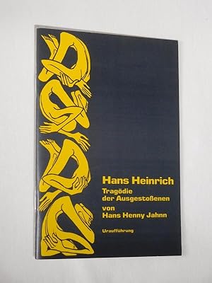 Immagine del venditore per Programmheft 25 Bhnen der Stadt Bielefeld 1986/87. Urauffhrung HANS HEINRICH - TRAGDIE DER AUSGESTOSSENEN von Hans Henny Jahnn. Insz.: Jrg Fallheier, Bhnenbild/ Kostme: Axel Schmitt-Falckenberg, techn. Ltg.: Eberhard Bothe. Mit Hans Jrgen Heller (Hans Heinrich), Emilio Castoldi, Rena Pieper, Wolf Dieter Kabler, Therese Berger, Nina Franzoszek, Judith Kridde, Esther Whrmann venduto da Fast alles Theater! Antiquariat fr die darstellenden Knste