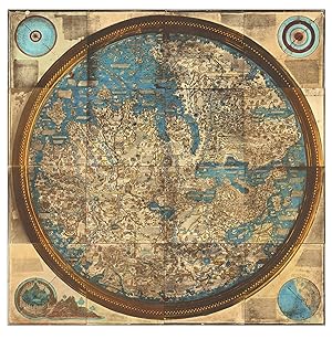 [Life-size photograph of the Fra Mauro map of the world].Venice, Carlo Naya, ca. 1871. Hand-colou...