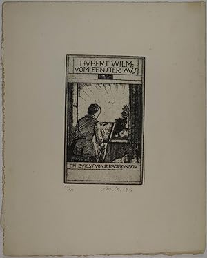 Radierungen "Vom Fenster aus" ein Zyklus von 12 (inkl. Titel) Radierungen, alle rechts unten eige...