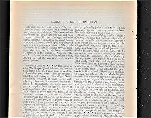 Seller image for Early Letters Of Emerson for sale by Legacy Books II