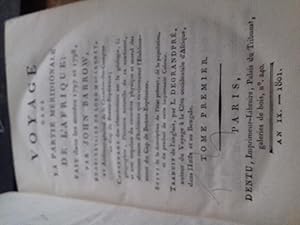 voyage dans la partie méridionale de l'afrique fait dans les années 1797 et 1798