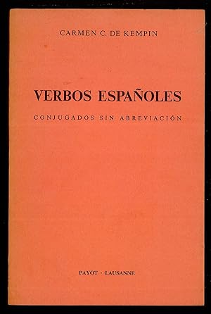 Imagen del vendedor de Verbos espanoles - Conjugados sin abreviacin a la venta por Sergio Trippini