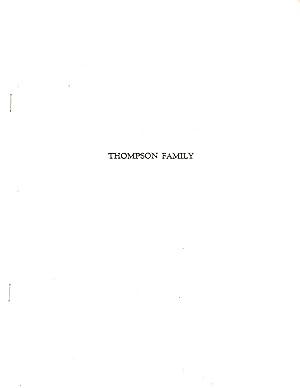 Imagen del vendedor de Thompson Family a la venta por Book Booth