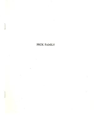 Imagen del vendedor de Peck Family a la venta por Book Booth