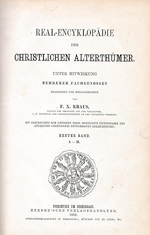 Bild des Verkufers fr Real-Encyklopdie der christlichen Alterthmer. HIER: Erster Band. A - H zum Verkauf von Antiquariat Kastanienhof