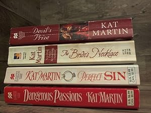 Image du vendeur pour 4 Kat Martin Novels (Devil's Prize, Brides Necklace, Perfect Sin, mis en vente par Archives Books inc.