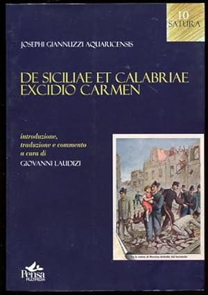 Immagine del venditore per De Siciliae Et Calabriae Excidio Carmen Introduzione, Traduzione E Commento a Cura Di Giovanni Laudizi venduto da Leaf and Stone Books