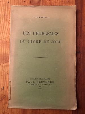 Image du vendeur pour Les problmes du livre de Jol mis en vente par Librairie des Possibles