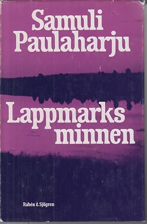 Seller image for Lappmarks minnen. for sale by Allguer Online Antiquariat