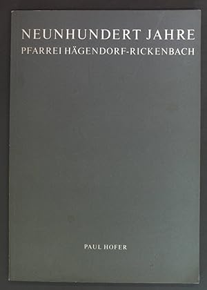 Bild des Verkufers fr Neunhundert Jahre Pfarrei Hgendorf-Rickenbach. zum Verkauf von books4less (Versandantiquariat Petra Gros GmbH & Co. KG)