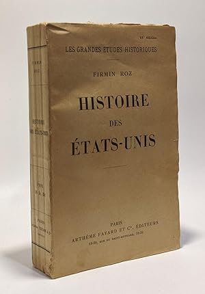 Bild des Verkufers fr Histoire des Etats-Unis - les grandes tudes historiques zum Verkauf von crealivres