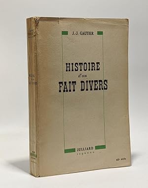 Seller image for Histoire d'un fait divers for sale by crealivres