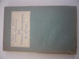 Seller image for Les erreurs stratgiques de Hitler for sale by D'un livre  l'autre