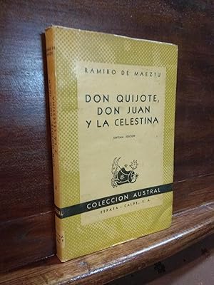 Imagen del vendedor de Don Quijote, Don Juan y La Celestina a la venta por Libros Antuano