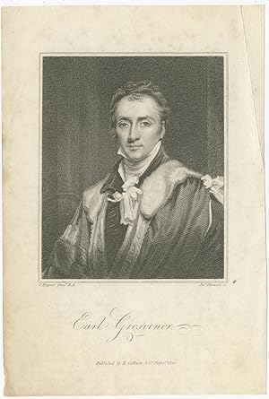 Antique Portrait of Robert Grosvenor by Thomson (1820)