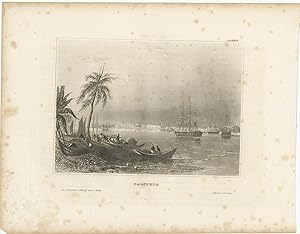 Antique Print of the City of Kolkata by Meyer (c.1850)
