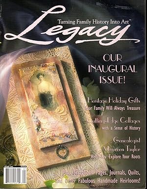 Imagen del vendedor de Legacy: Turning Family History Into Art; Volume 1, Issue 1: Autumn, 2002: Inaugural Issue a la venta por Dorley House Books, Inc.