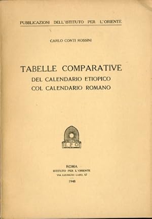 Imagen del vendedor de Tabelle comparative del calendario etiopico col calendario romano. a la venta por LIBET - Libreria del Riacquisto