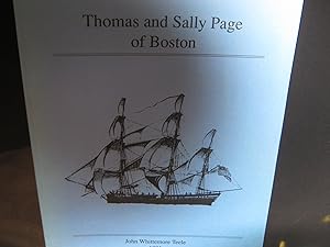 Thomas And Sally Page Of Boston - Inscribed by Author