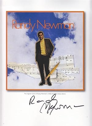 The Original Cover of Randy Newman's 1968 Self-Titled Debut Album - SIGNED BY RANDY NEWMAN