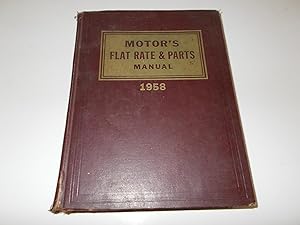 Bild des Verkufers fr 1958 Motor's Flat Rate & Parts Manual (30th Edition) zum Verkauf von Paradise Found Books