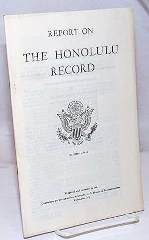 Report on the Honolulu Record