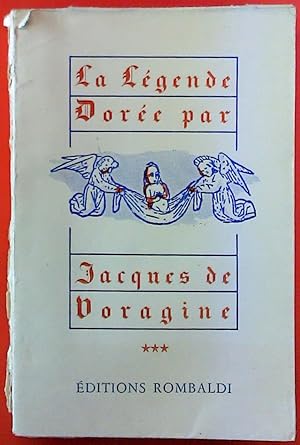 Bild des Verkufers fr La Lgende Dore. Tome III zum Verkauf von biblion2