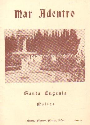 MAR ADENTRO. SANTA EUGENIA, MÁLAGA. ENERO, FEBRERO, MARZO 1954. NÚM. 27