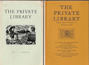The Journal of the Private Library Association (a Reference Collection)