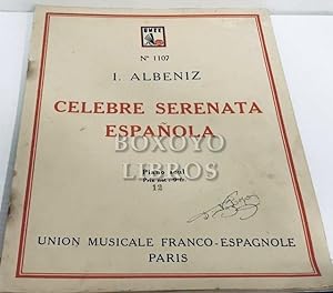 Célebre serenata española. Piano seul