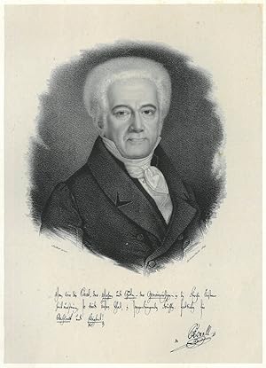 Bild des Verkufers fr ORELL, Hans Conrad von (1714 - 1785). Brustbild nach halbrechts des Schweizer Unternehmers und Verlegers in lteren Jahren. Darunter faksimiliertes Zitat Orells als Autograph. zum Verkauf von Peter Bierl Buch- & Kunstantiquariat Inh.: Andrea Bierl